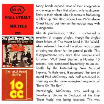 CD 10cc: Sheet Music