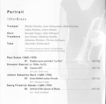 CD 10forBrass: Portrait