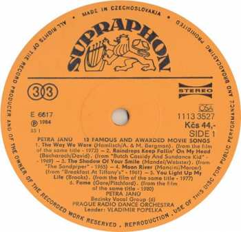 LP Petra Janů: 12 Famous & Awarded Movie Songs