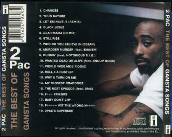 CD 2Pac: The Best Of Gansta Songs