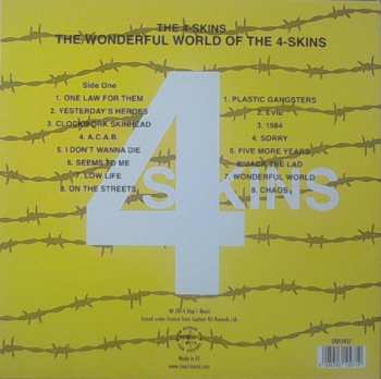 LP 4 Skins: The Wonderful World Of The 4 Skins (The Best Of The 4 Skins) LTD | CLR