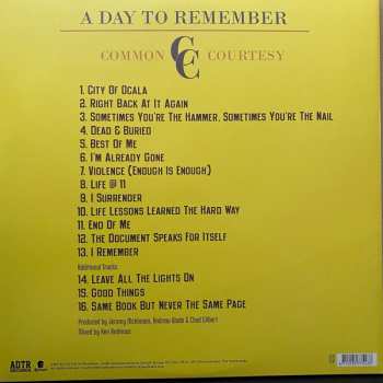 2LP A Day To Remember: Common Courtesy LTD | CLR