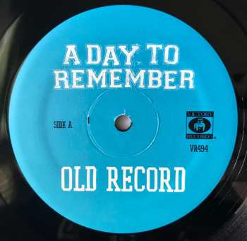LP A Day To Remember: Old Record