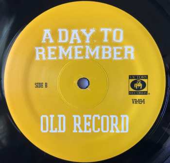 LP A Day To Remember: Old Record