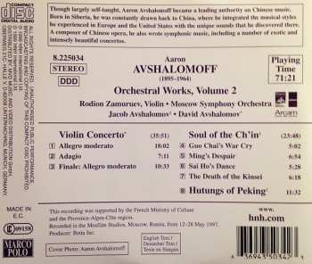 CD Aaron Avshalomov: Orchestral Works, Volume 2