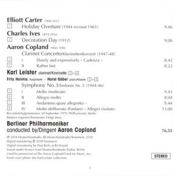 CD Berliner Philharmoniker: Symphony No. 3, Clarinet Concerto