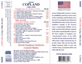 CD Aaron Copland: Billy The Kid (Complete Ballet) - Grohg (One-Act Ballet)
