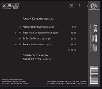 SACD Aaron Copland: Billy The Kid, Rodeo, El Salón México & An Outdoor Overture