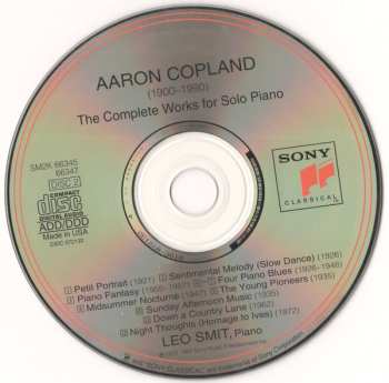 2CD Aaron Copland: The Young Pioneers: The Complete Music For Solo Piano