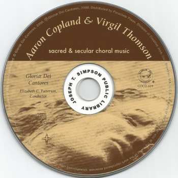 CD Aaron Copland: Sacred & Secular Choral Music