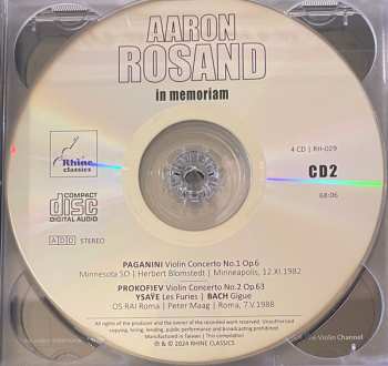 4CD/Dobozkészlet Aaron Rosand: In Memoriam