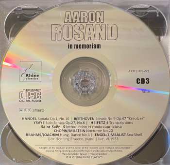 4CD/Dobozkészlet Aaron Rosand: In Memoriam