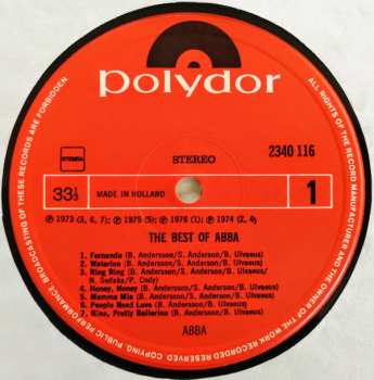 LP ABBA: The Best Of ABBA - Including: Fernando