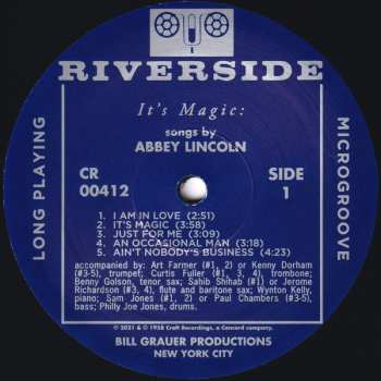 LP Abbey Lincoln: It's Magic