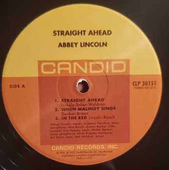 LP Abbey Lincoln: Straight Ahead