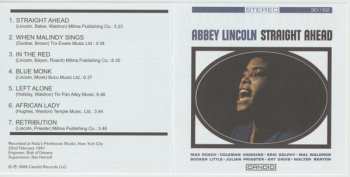 CD Abbey Lincoln: Straight Ahead
