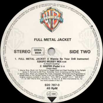 LP Abigail Mead: Full Metal Jacket (I Wanna Be Your Drill Instructor)