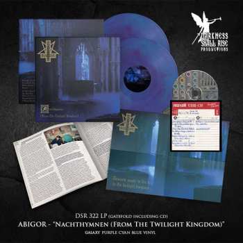 LP/CD Abigor: Nachthymnen (from The Twilight Kingdom) (galaxy Purple Cyan Blue Vinyl + Cd)