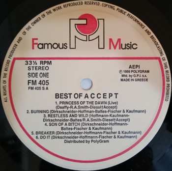 LP Accept: Best Of Accept