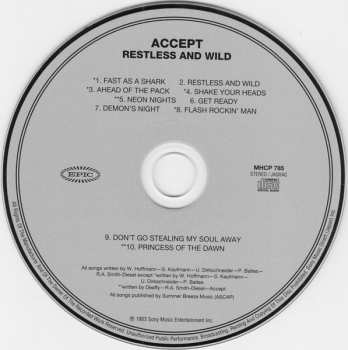 CD Accept: Restless & Wild = レストレス・アンド・ワイルド