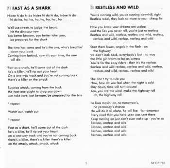 CD Accept: Restless & Wild = レストレス・アンド・ワイルド