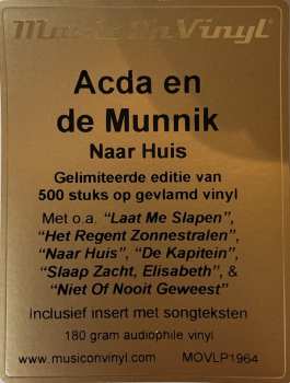 LP Acda en de Munnik: Naar Huis CLR | LTD | NUM