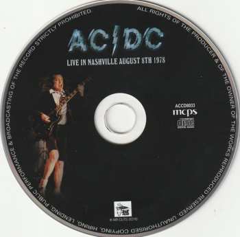 CD AC/DC: Live In Nashville, August 8th 1978