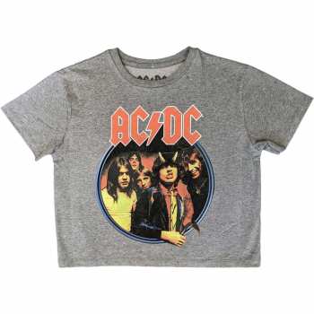 Merch AC/DC: Női Crop Top Highway To Hell Circle