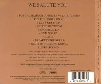 CD AC/DC: For Those About To Rock (We Salute You)