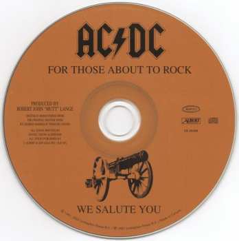 CD AC/DC: For Those About To Rock (We Salute You)