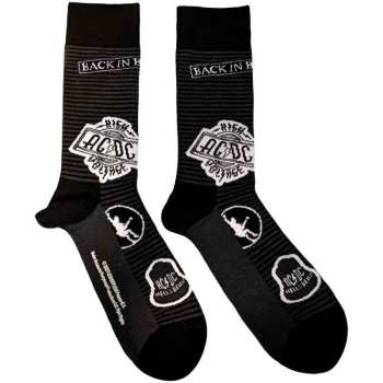 Merch AC/DC: Ac/dc Unisex Ankle Socks: Icons (black) (uk Size 4 - 7) 36 - 42