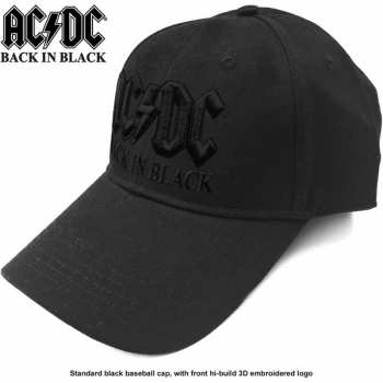 Merch AC/DC: Baseball sapka Back In Black