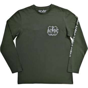 Merch AC/DC: Ac/dc Unisex Long Sleeve T-shirt: Rock Or Bust (back & Sleeve Print) (small) S