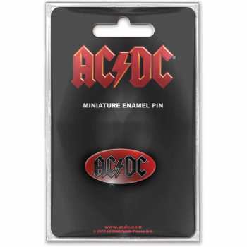 Merch AC/DC: Mini Kitűző Oval Logo Ac/dc