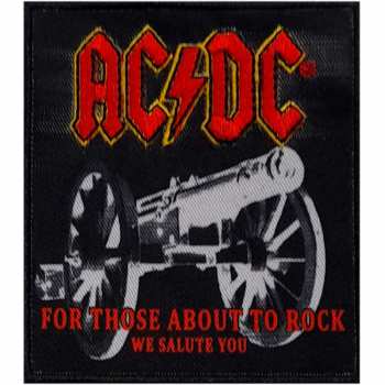 Merch AC/DC: Felvarró Canon Woven Logo Ac/dc