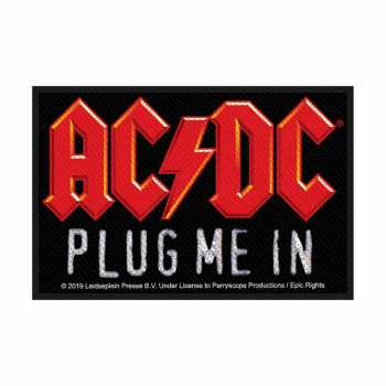 Merch AC/DC: Felvarró Plug Me In 