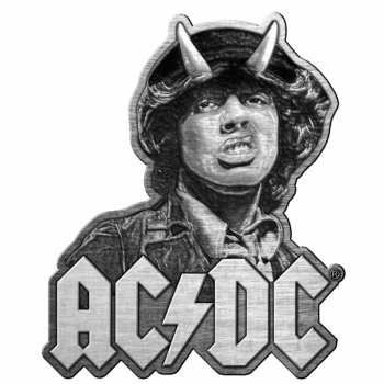 Merch AC/DC: Kitűző Angus Acél