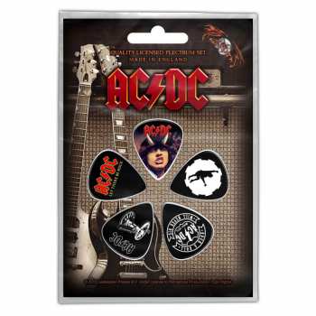 Merch AC/DC: Gitár pengető készlet Highway / For Those / Let There