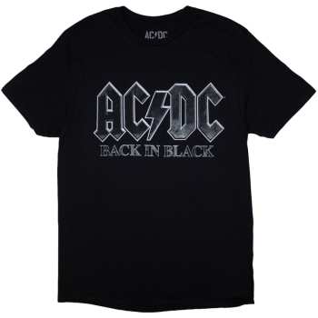 Merch AC/DC: Póló Back In Black Prw-up Eu Tour '24