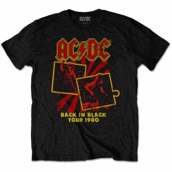 Merch AC/DC: Póló Back In Black Tour 1980 
