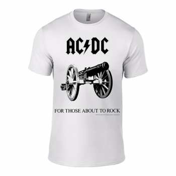 Merch AC/DC: Póló For Those About To Rock (white)