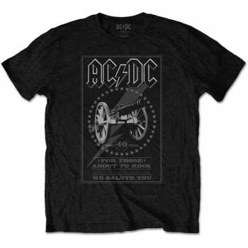 Merch AC/DC: Póló Ftatr 40th Monochrome 