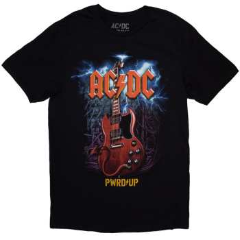  AC/DC: Ac/dc Unisex T-shirt: Guitar Pwr-up Eu Tour '24 (back Print & Ex-tour) (xxx-large) XXXL
