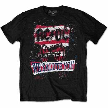 Merch AC/DC: Póló We Salute You Stripe 
