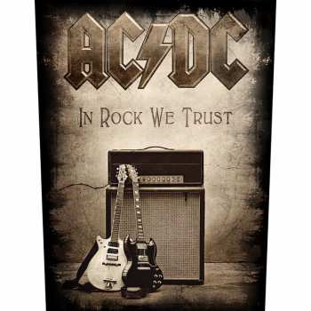 Merch AC/DC: Hátfelvarró In Rock We Trust 