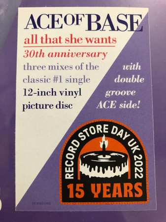 LP Ace Of Base: All That She Wants PIC