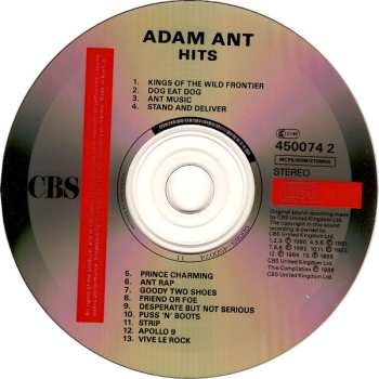 CD Adam Ant: Hits