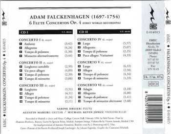 2CD Adam Falckenhagen: 6 Flute Concertos Op. 4