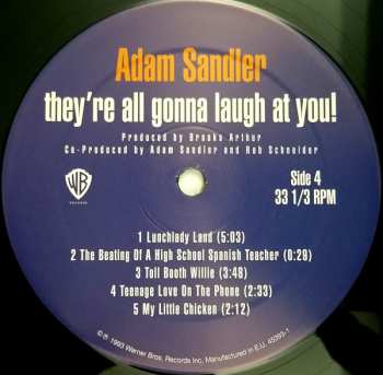 2LP Adam Sandler: They're All Gonna Laugh At You! LTD