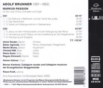 2CD Adolf Brunner: Markus Passion